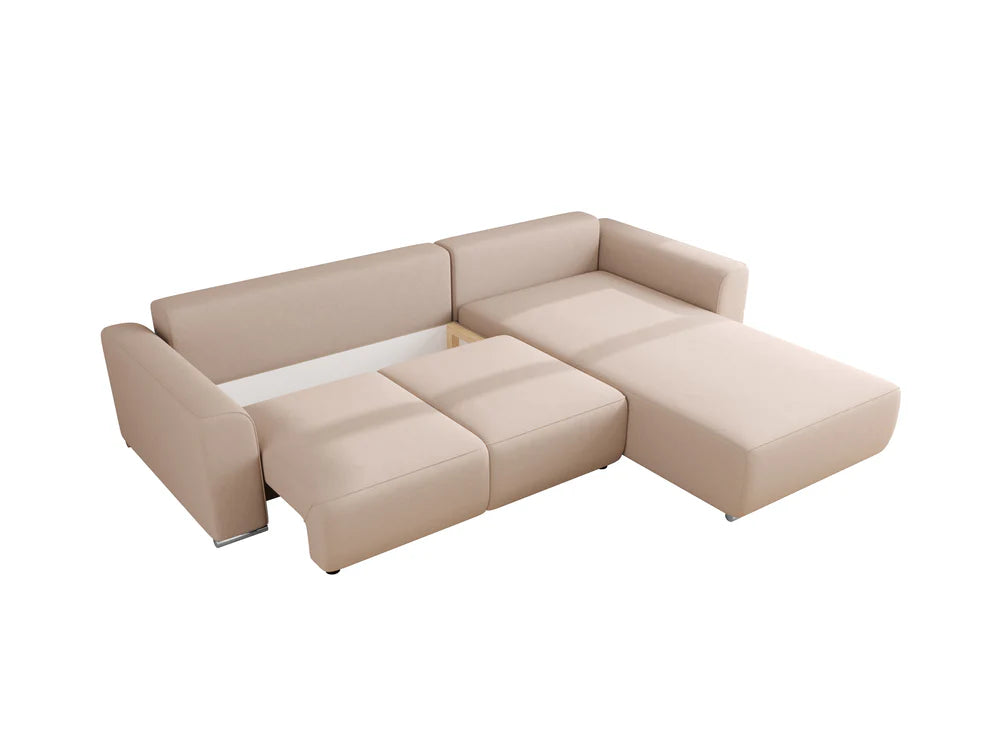 Gusto Corner Sofa Bed Grey or Beige