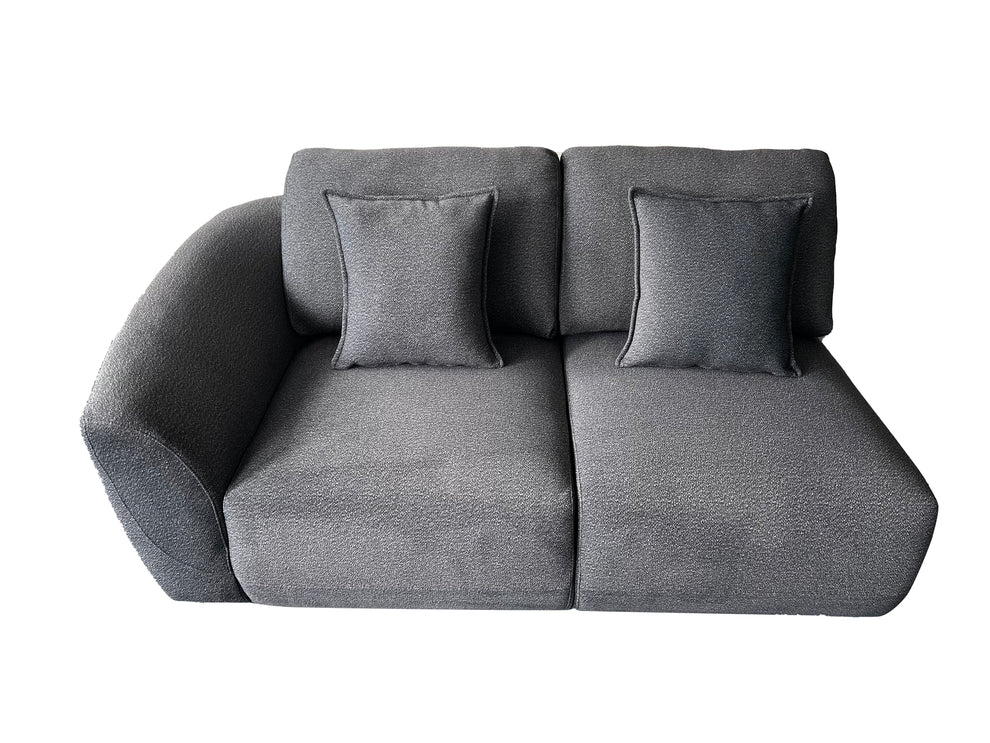 Bronte 5 Seater Modular Corner Grey