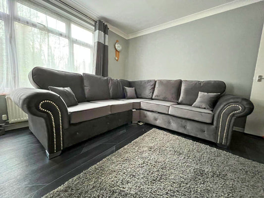 Oakland Large Corner 2C2 Sofa Plush Grey
