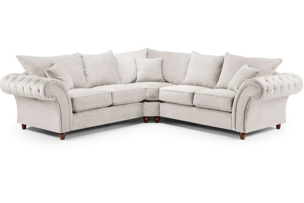 Windsor Full Back Large Corner Sofa Stone