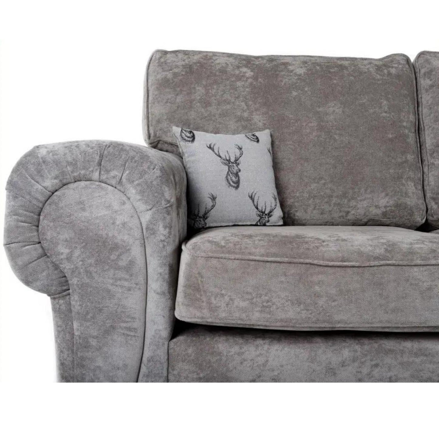 Verona Full Back 3+2 Seater Sofa Set Grey