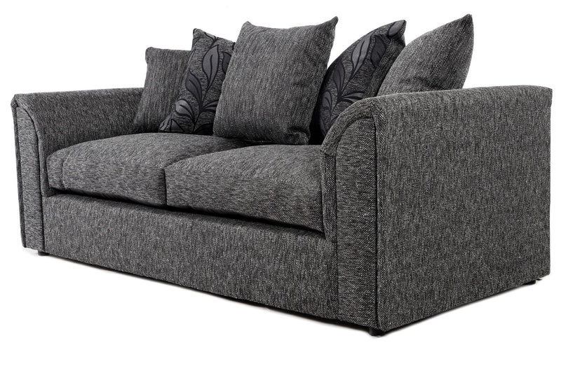 Byron 3 Seater Dundee Black