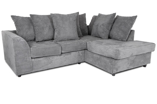 Byron RH Corner Sofa Grey Cord