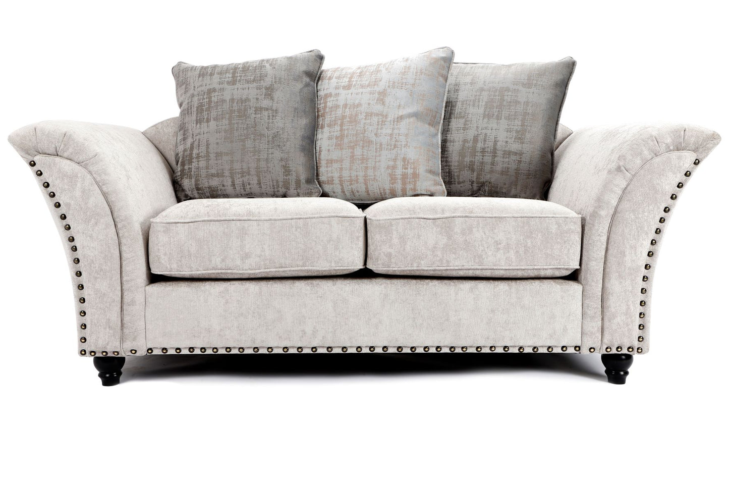 Cambridge Scatter Back 3 + 2 Seater Sofa Set Alaska Silver