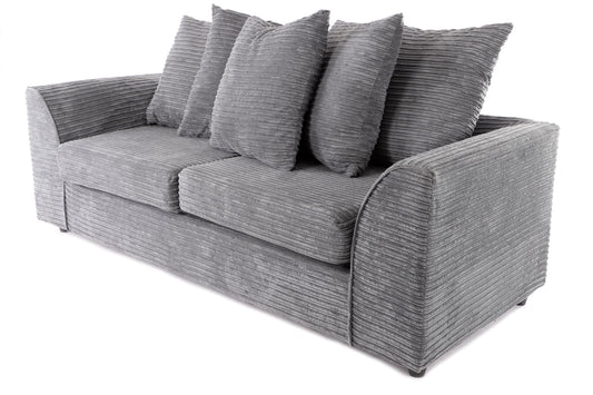 Byron 3 Seater Sofa Grey Cord