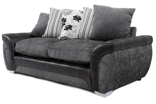 Matinee 3 Seater Sofa Black/Grey Carlton