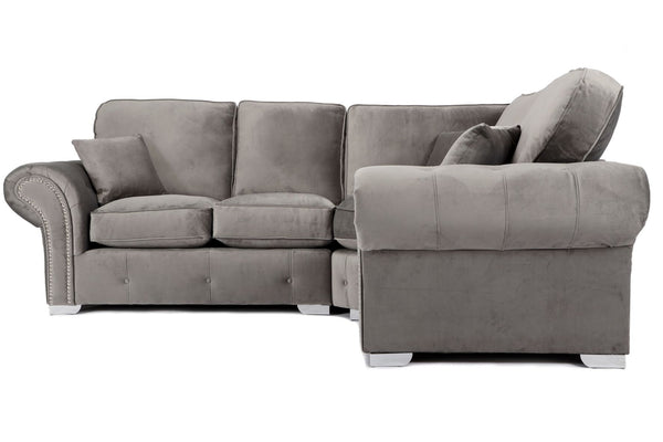 Oakland 2C1 Corner Sofa in Plush Grey