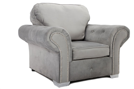 Oakland Armchair Plush Grey