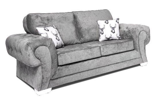 Verona Full Back 2 Seater Sofa Grey