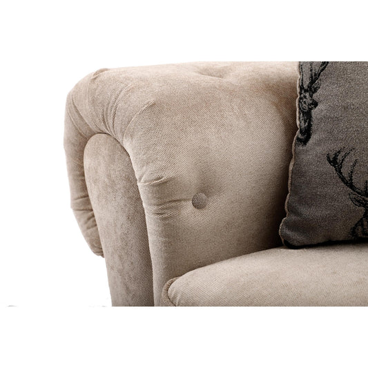 Verona Full Back 3 Seater Sofa Mink