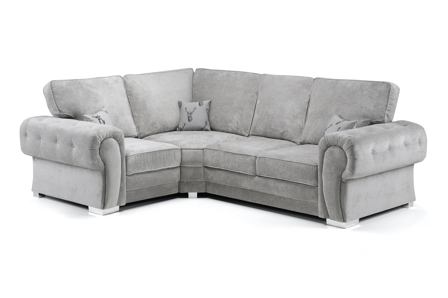 Verona Full Back Left Hand Corner 1C2 Sofa Grey