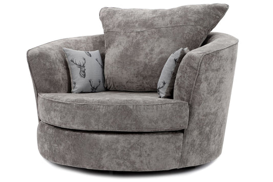Verona Swivel Chair Grey
