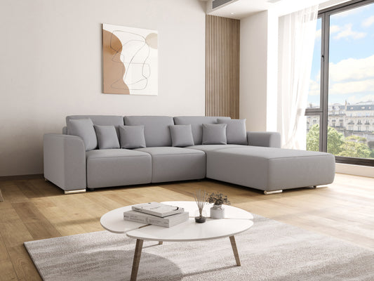 Gusto Corner Sofa Bed Grey or Beige