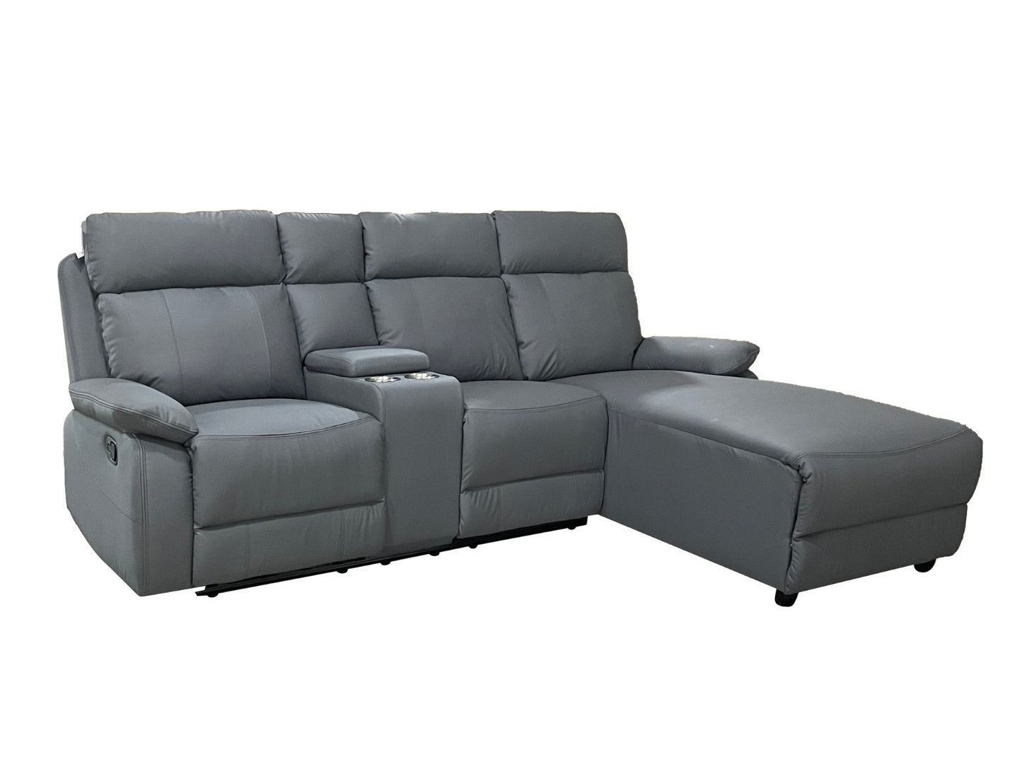 Serenova Grey Recliner L Shape Corner Sofa
