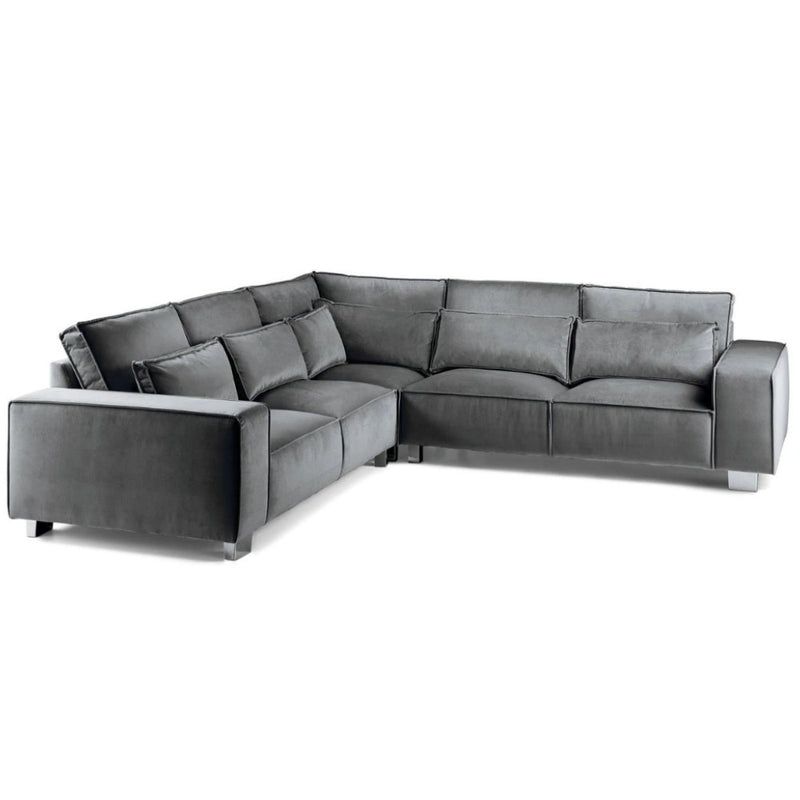 Sloanne Corner Sofa Plush Grey