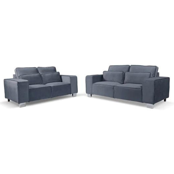Sloanne 3+2 Sofa Set Plush Grey