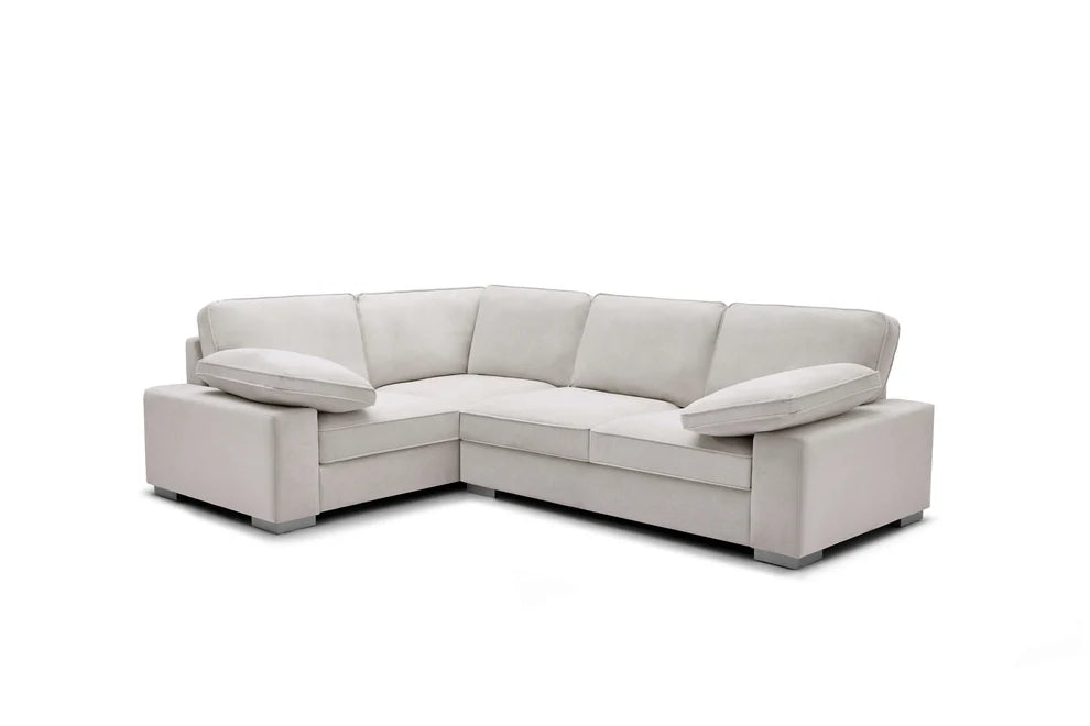 Ascot Left Hand Corner Sofa - Linen Cream
