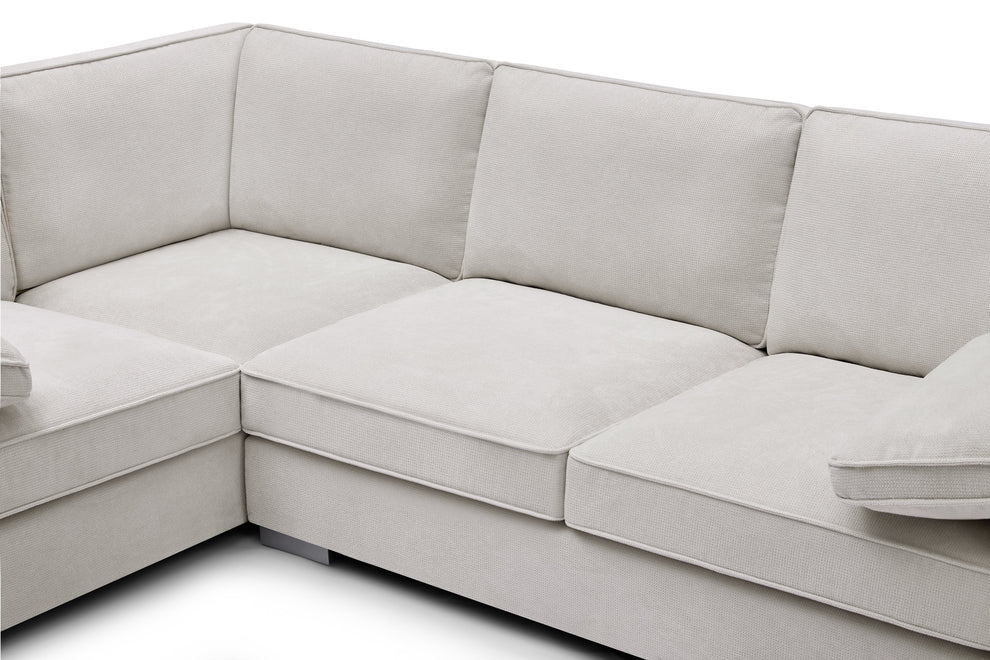 Ascot Left Hand Corner Sofa - Linen Cream