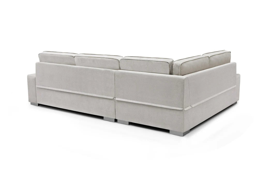 Ascot Left Hand Corner Sofa - Linen Cream