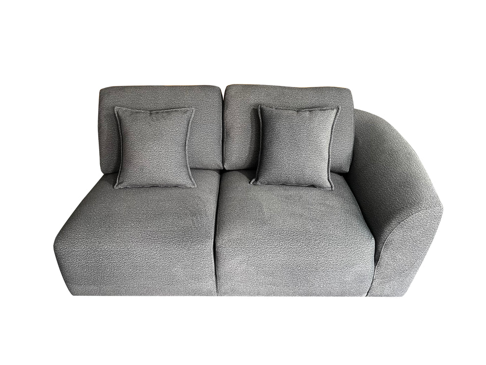 Bronte 5 Seater Modular Corner Grey