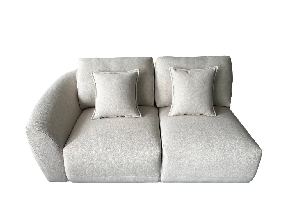 Bronte 5 Seater Modular Corner Cream