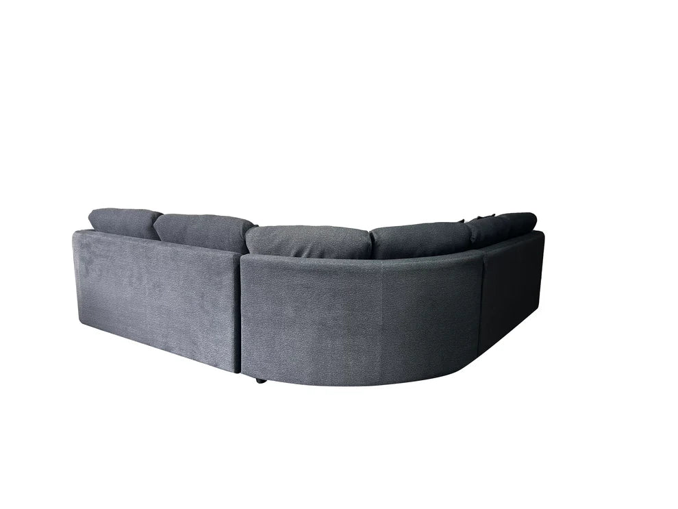 Bronte 5 Seater Modular Corner Grey