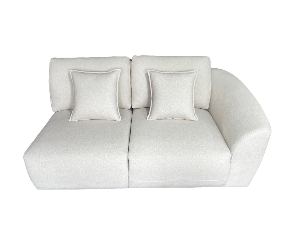 Bronte 5 Seater Modular Corner Cream