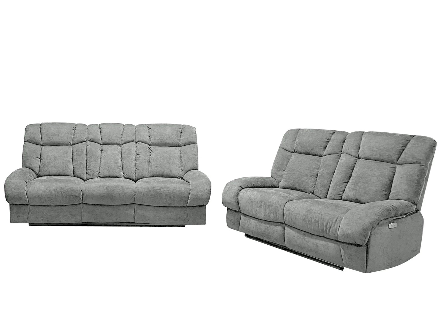 Harlow Fabric 2+3 Seater Electric Recliner Sofa Set