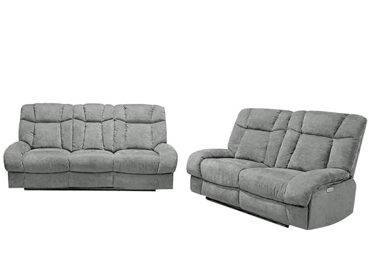 Harlow Fabric 2+3 Seater Electric Recliner Sofa Set