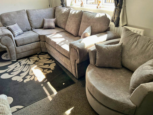 Verona Full Back Left Hand Corner 1C2 Sofa Grey
