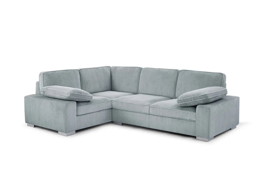 Ascot Left Hand Corner Sofa - Jumbo Cord Grey & Mink