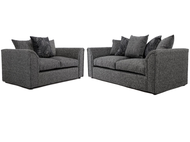 Byron 3 + 2 Seater Dundee Black