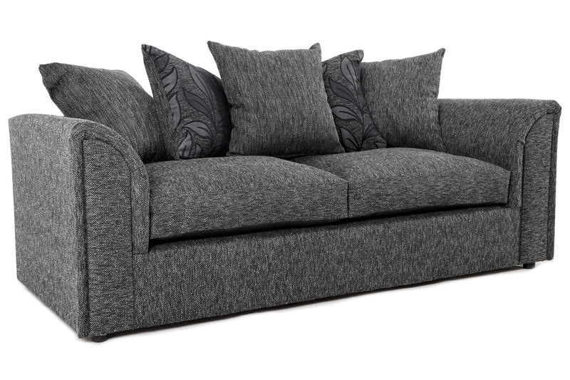 Byron 3 Seater Dundee Black