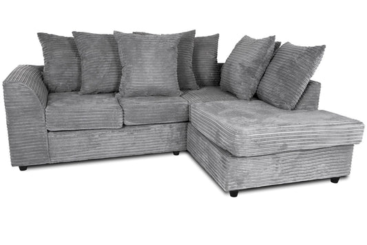 Byron RH Corner Sofa Grey Cord