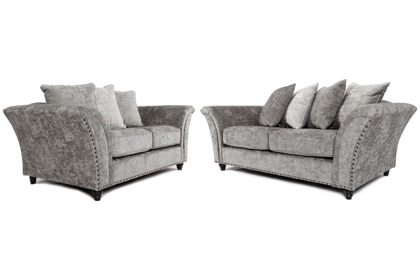 Cambridge Scatter Back 3 + 2 Seater Sofa Set Alaska Platinum