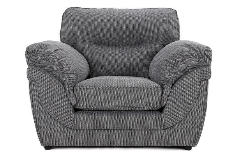 Chloe Full Back 3 + 2 + 1 Seater Sofa Florida Grey