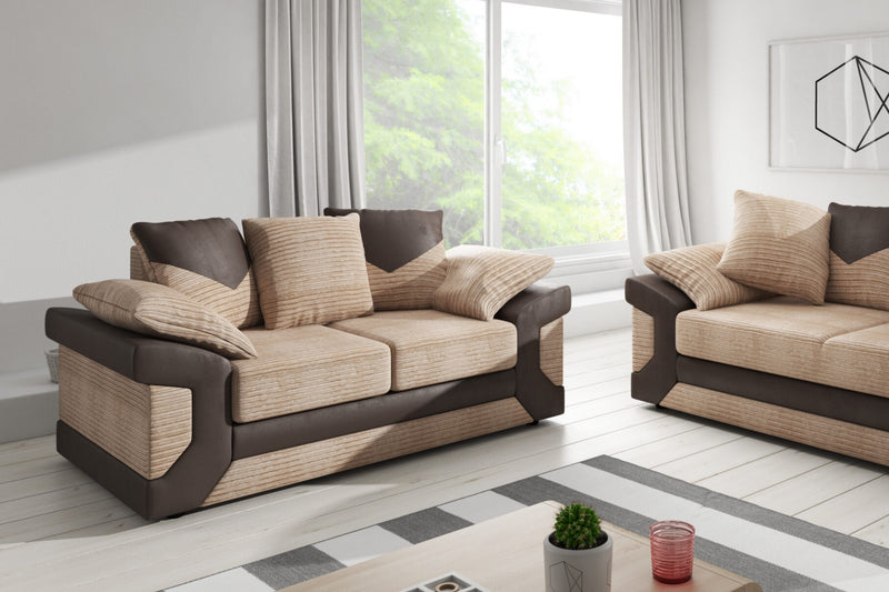 Dino 2 seater sofa brown Maple Furniture UK
