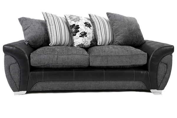 Matinee 3 Seater Sofa Black/Grey Carlton