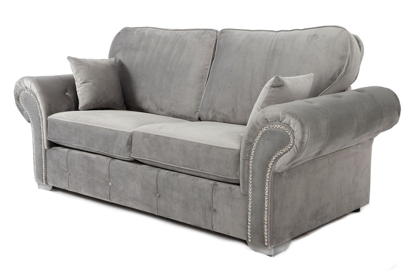 Oakland 3 Seater Sofa Plush Grey
