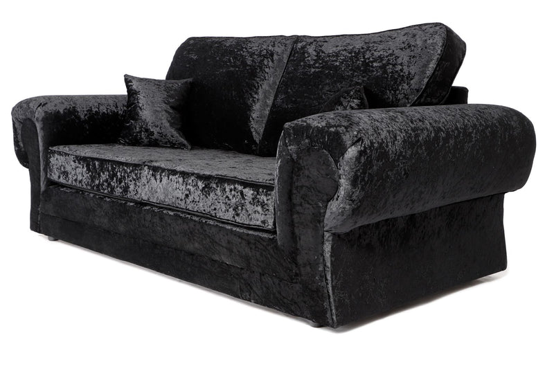 Tangent 3 + 2 Seater Sofa Set Black Shimmer