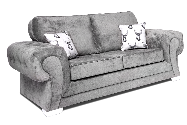 Verona Full Back 3+2 Seater Sofa Set Grey