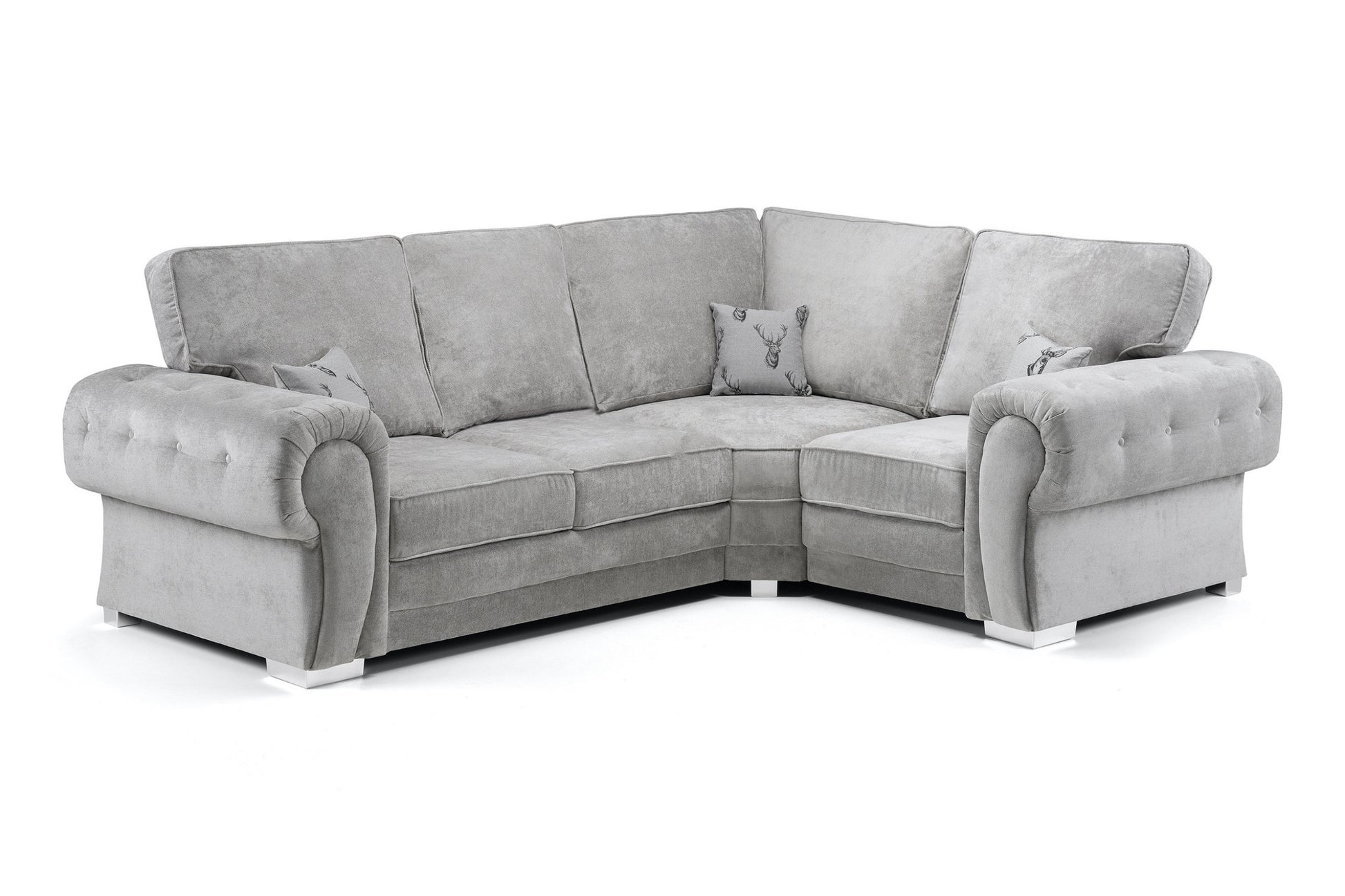Verona Full Back Right Hand Corner 2C1 Sofa Grey