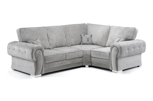 Verona Full Back Right Hand Corner 2C1 Sofa Grey