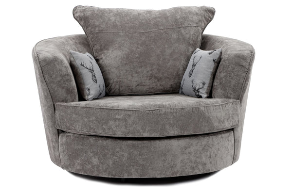 Verona Swivel Chair Grey