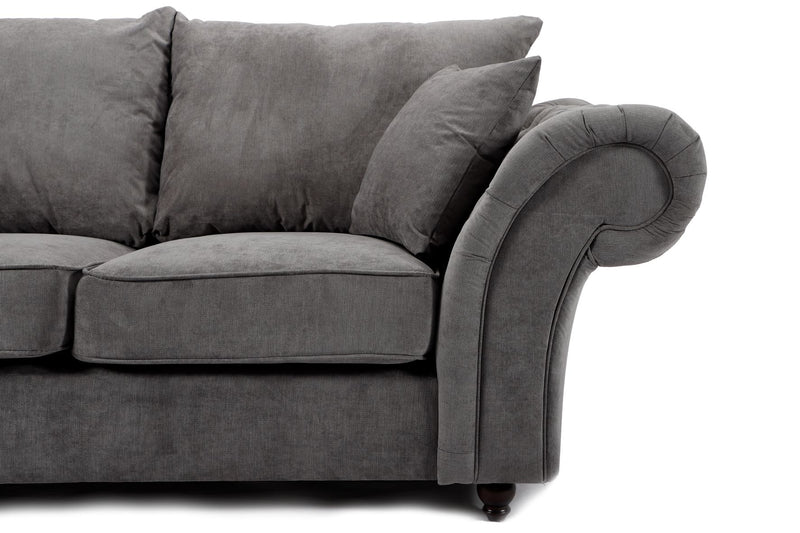 Windsor Full Back Large Corner Sofa Grey