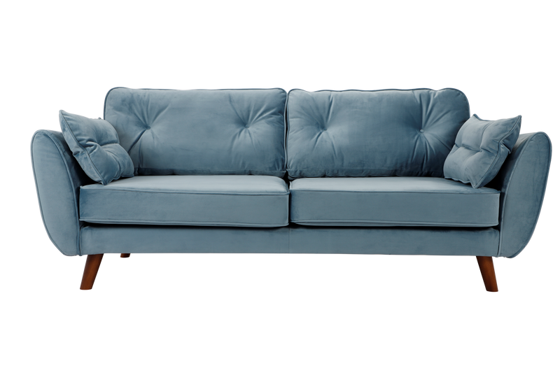 Zinc 3+2 Seater Sofa Set Plush Sky